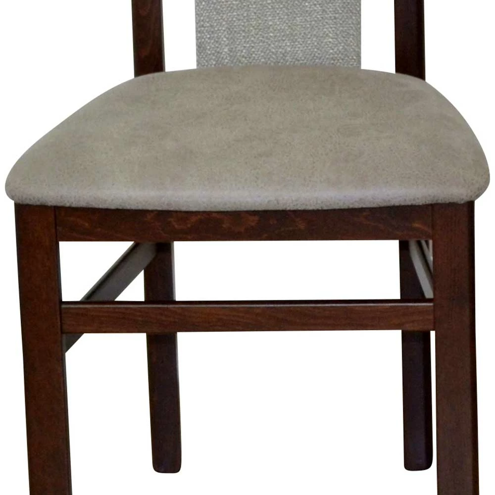 Material Mix Stühle gepolstert - Silevos (2er Set) Material Mix Stühle Gepolstert - Silevos (2er Set) -Dariana shop material mix stuehle gepolstert in hellgrau nussbaum silevos 05