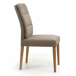 Microfaser Küchenstuhl In Taupe - Vrunda 10 Microfaser Küchenstuhl In Taupe - Vrunda -Dariana shop microfaser kuechenstuhl in taupe mit holzgestell aus eiche vrunda 02
