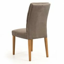 Microfaser Küchenstuhl In Taupe - Vrunda 11 Microfaser Küchenstuhl In Taupe - Vrunda -Dariana shop microfaser kuechenstuhl in taupe mit holzgestell aus eiche vrunda 03