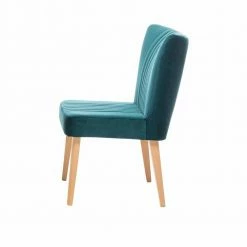 Mid Century Esszimmerstuhl Balles Mit Polsterung -Dariana shop mid century esszimmerstuhl polsterung velours petrol blau und buche massiv balles 02