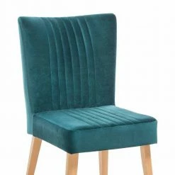 Mid Century Esszimmerstuhl Balles Mit Polsterung -Dariana shop mid century esszimmerstuhl polsterung velours petrol blau und buche massiv balles 04