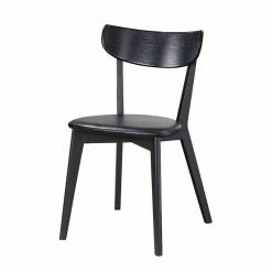 Moderner Eichenstuhl In Schwarz - Ina (2er Set)