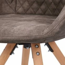 Moderner Esstisch Sessel In Taupe - Gozos (2er Set) 7 Moderner Esstisch Sessel In Taupe - Gozos (2er Set) -Dariana shop moderner esstisch sessel in taupe kunstleder mit buche gozos 05