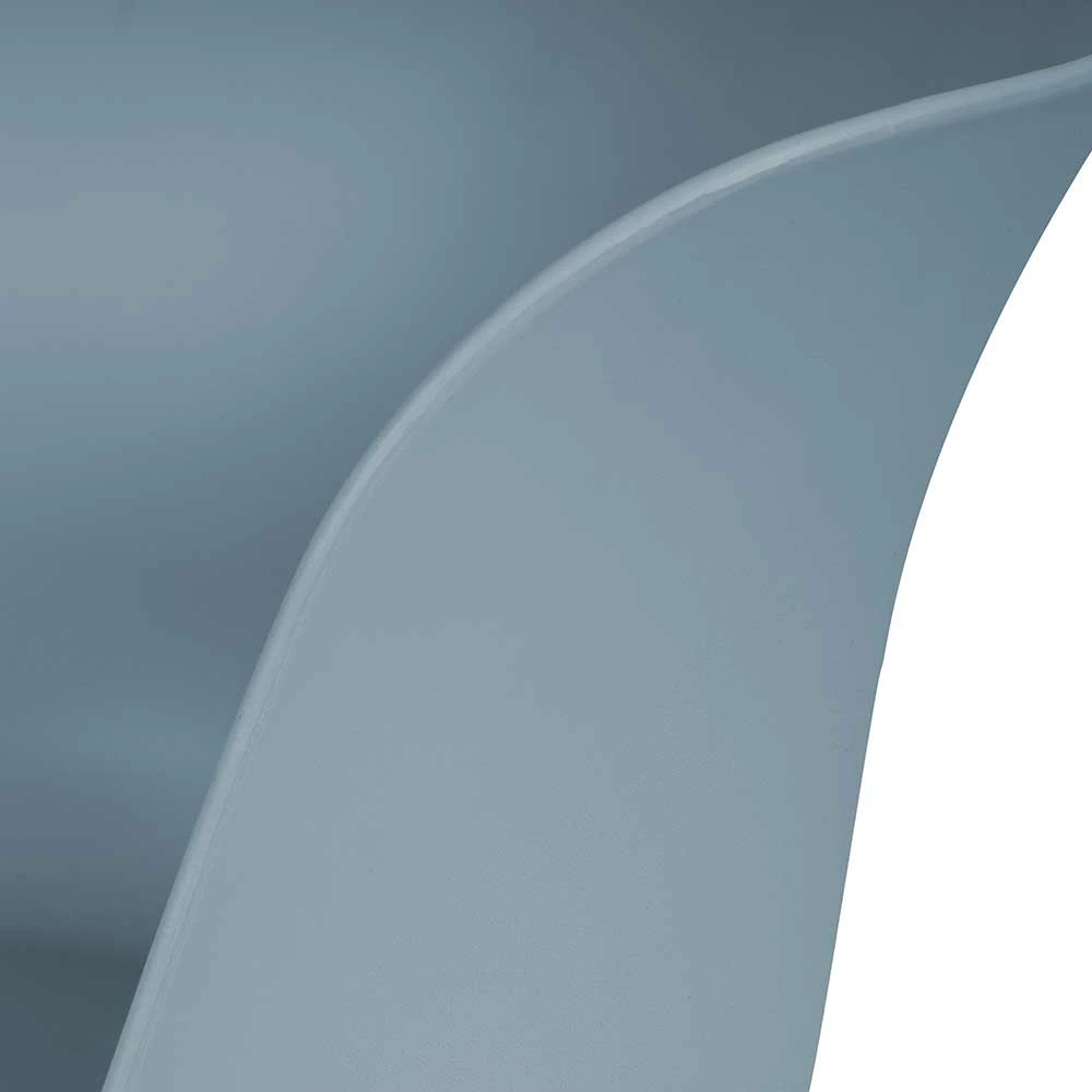 Moderner Schalenstuhl in Graublau - Badry (4er Set) Moderner Schalenstuhl In Graublau - Badry (4er Set) -Dariana shop moderner schalenstuhl in graublau mit holz gestell buche badry 05