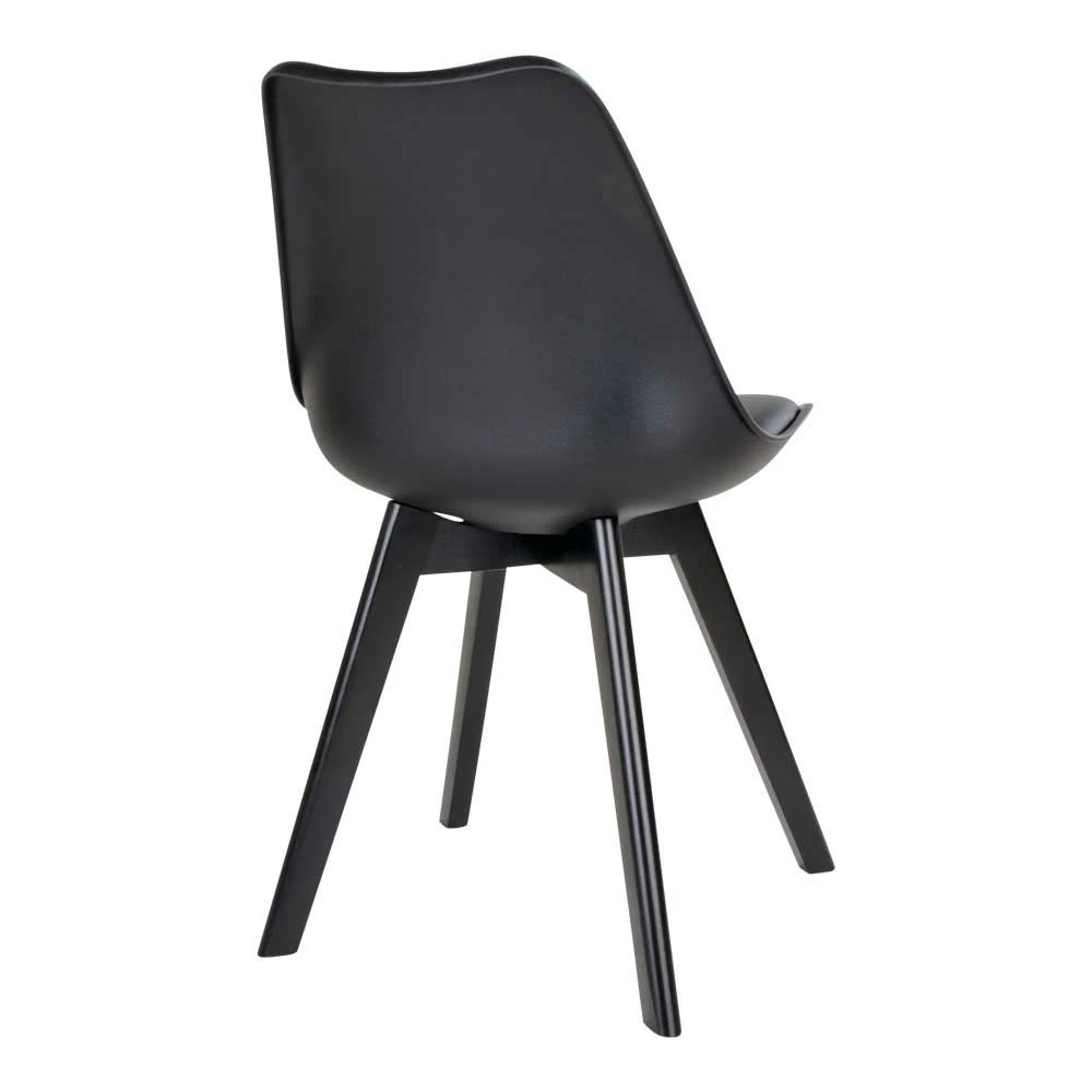 Moderner Schalenstuhl In Schwarz Komplett - Lorena (2er Set) - Image 4