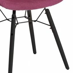 Pinker Retro Schalenstuhl Mit Blumen - Carola (2er Set) -Dariana shop pinker retro schalenstuhl mit blumen holzbeine schwarz carola 04