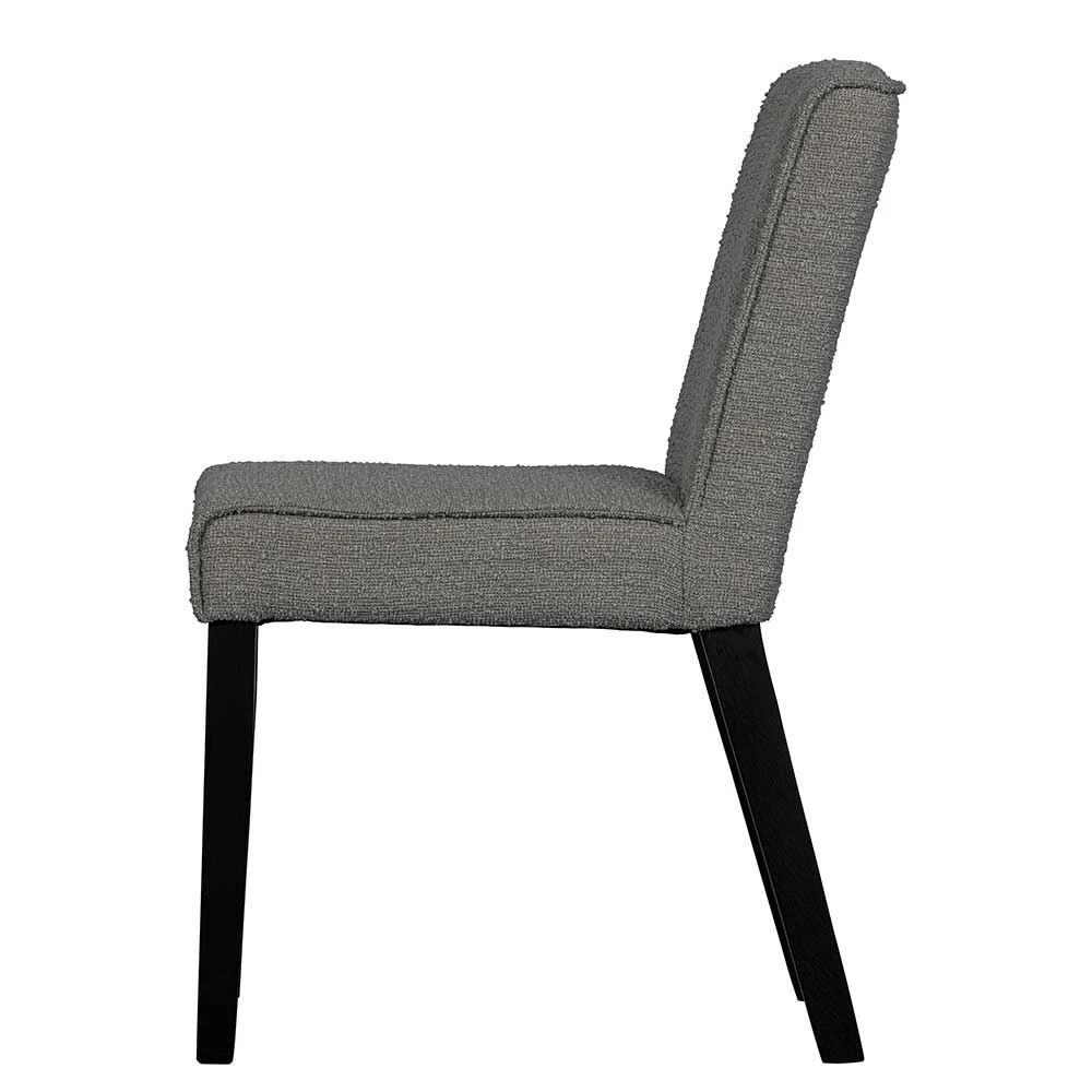 Polsterstühle aus Boucle in Grau - Vientors (2er Set) Polsterstühle Aus Boucle In Grau - Vientors (2er Set) -Dariana shop polsterstuehle aus boucle in grau und massivholz in schwarz vientors 03