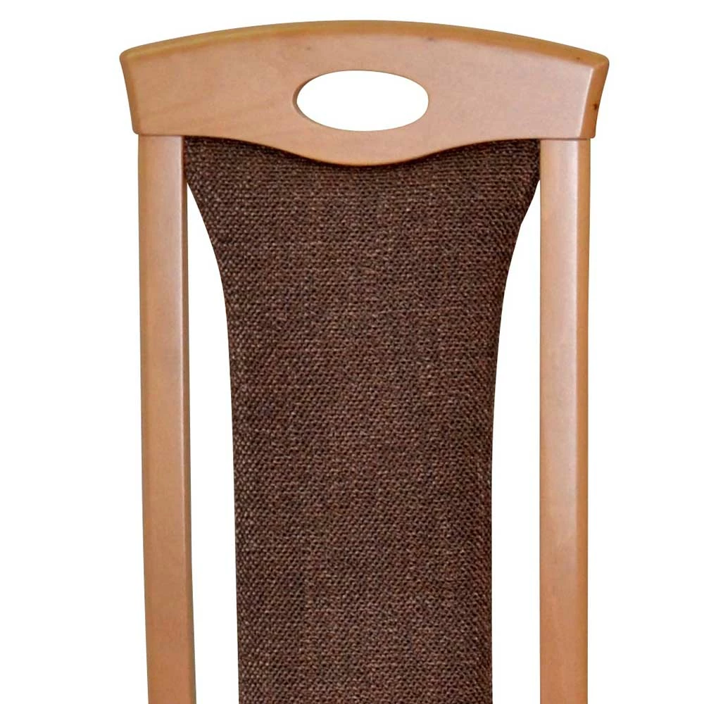 Polsterstühle aus Buchenholz - Bigova (2er Set) Polsterstühle Aus Buchenholz - Bigova (2er Set) -Dariana shop polsterstuehle aus buchenholz mit strukturstoff kunstleder in braun bigova 03