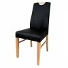 Polsterstühle Aus Schwarzem Kunstleder - Zurana (2er Set) 1 Polsterstühle Aus Schwarzem Kunstleder - Zurana (2er Set) -Dariana shop polsterstuehle aus schwarzem kunstleder mit echtholz wildeiche zurana f