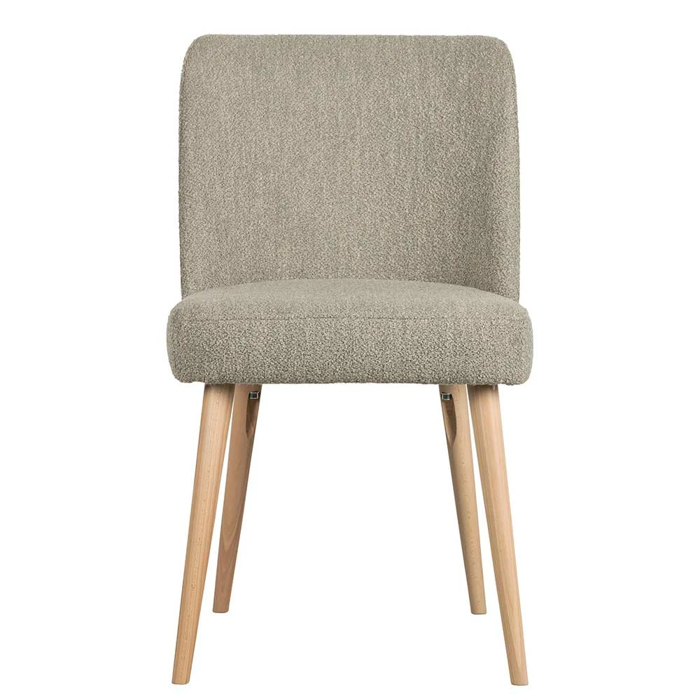 Polsterstühle in Beigegrau Boucle - Cornelys (2er Set) Polsterstühle In Beigegrau Boucle - Cornelys (2er Set) -Dariana shop polsterstuehle in beigegrau boucle und naturfarben massivholz cornelys 02