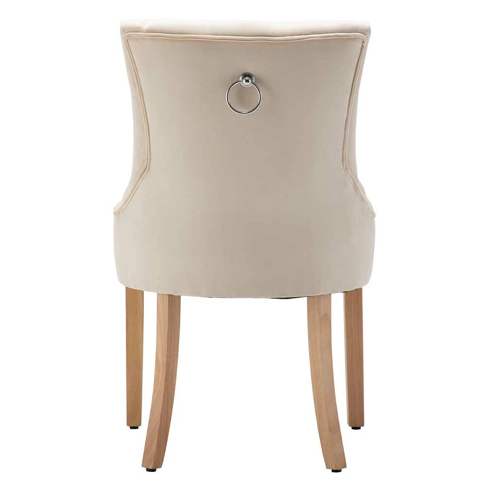 Polsterstühle in Creme & Natur - Karama (2er Set) Polsterstühle In Creme & Natur - Karama (2er Set) -Dariana shop polsterstuehle in creme natur aus samt gummibaumholz karama 02