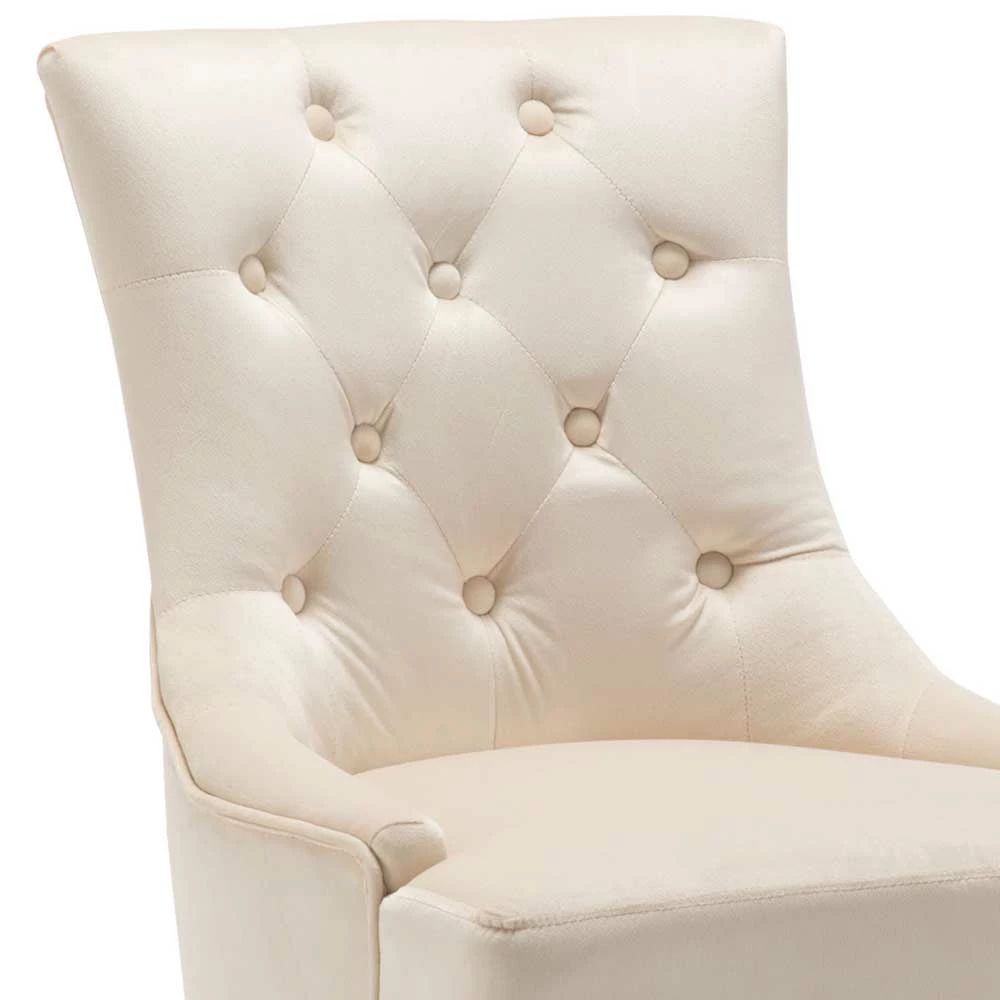 Polsterstühle in Creme & Natur - Karama (2er Set) Polsterstühle In Creme & Natur - Karama (2er Set) -Dariana shop polsterstuehle in creme natur aus samt gummibaumholz karama 03