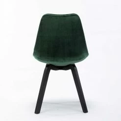 Polsterstühle In Dunklem Grün Samt - Synda (2er Set) -Dariana shop polsterstuehle in dunklem gruen samt schwarz holz synda 04