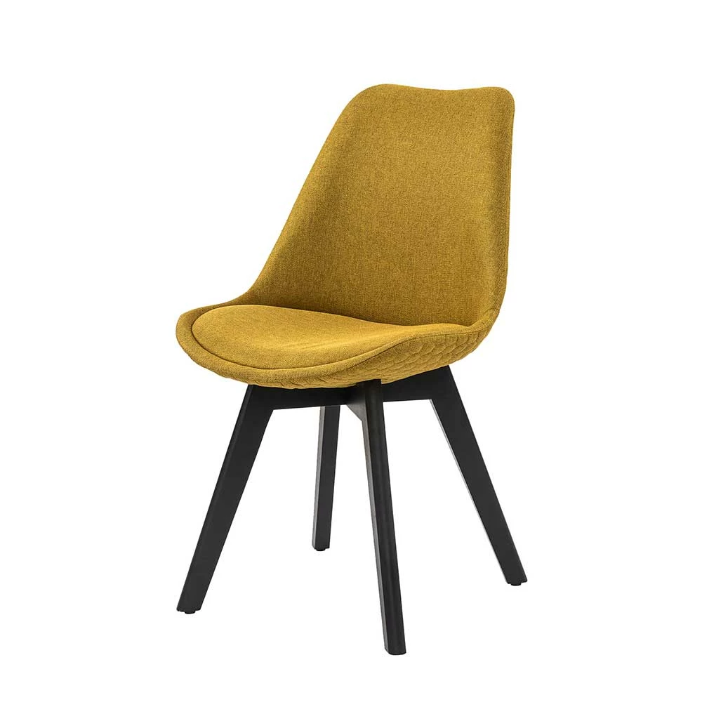 Polsterstühle In Gelb Stoff - Kyleca (2er Set) - Image 2