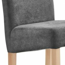 Polsterstühle In Grau Stoff - Gelvins (2er Set) 6 Polsterstühle In Grau Stoff - Gelvins (2er Set) -Dariana shop polsterstuehle in grau stoff wildeiche massivholz gelvins 04