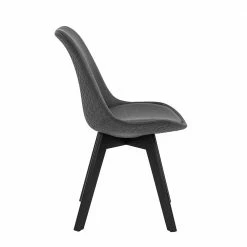 Polsterstühle In Grau Stoffbezug - Doskados (2er Set) 6 Polsterstühle In Grau Stoffbezug - Doskados (2er Set) -Dariana shop polsterstuehle in grau stoffbezug mit schwarzen buchenstuehlen doskados 04