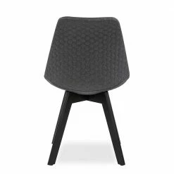 Polsterstühle In Grau Stoffbezug - Doskados (2er Set) 7 Polsterstühle In Grau Stoffbezug - Doskados (2er Set) -Dariana shop polsterstuehle in grau stoffbezug mit schwarzen buchenstuehlen doskados 05