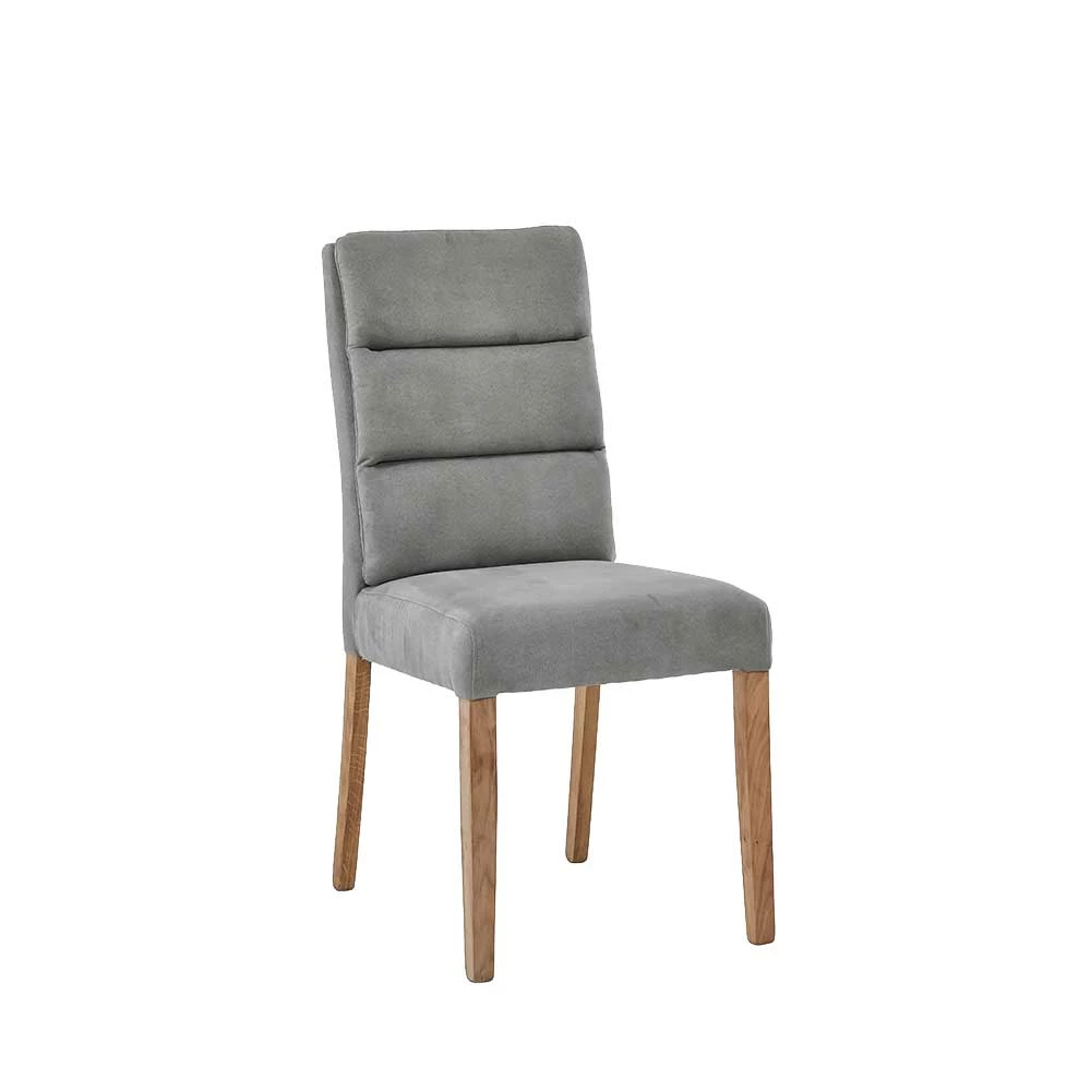 Polsterstühle in Taupe Stoff - Abella (2er Set) Polsterstühle In Taupe Stoff - Abella (2er Set) -Dariana shop polsterstuehle in taupe stoff eiche massivholz abella 01