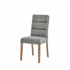 Polsterstühle In Taupe Stoff - Abella (2er Set)