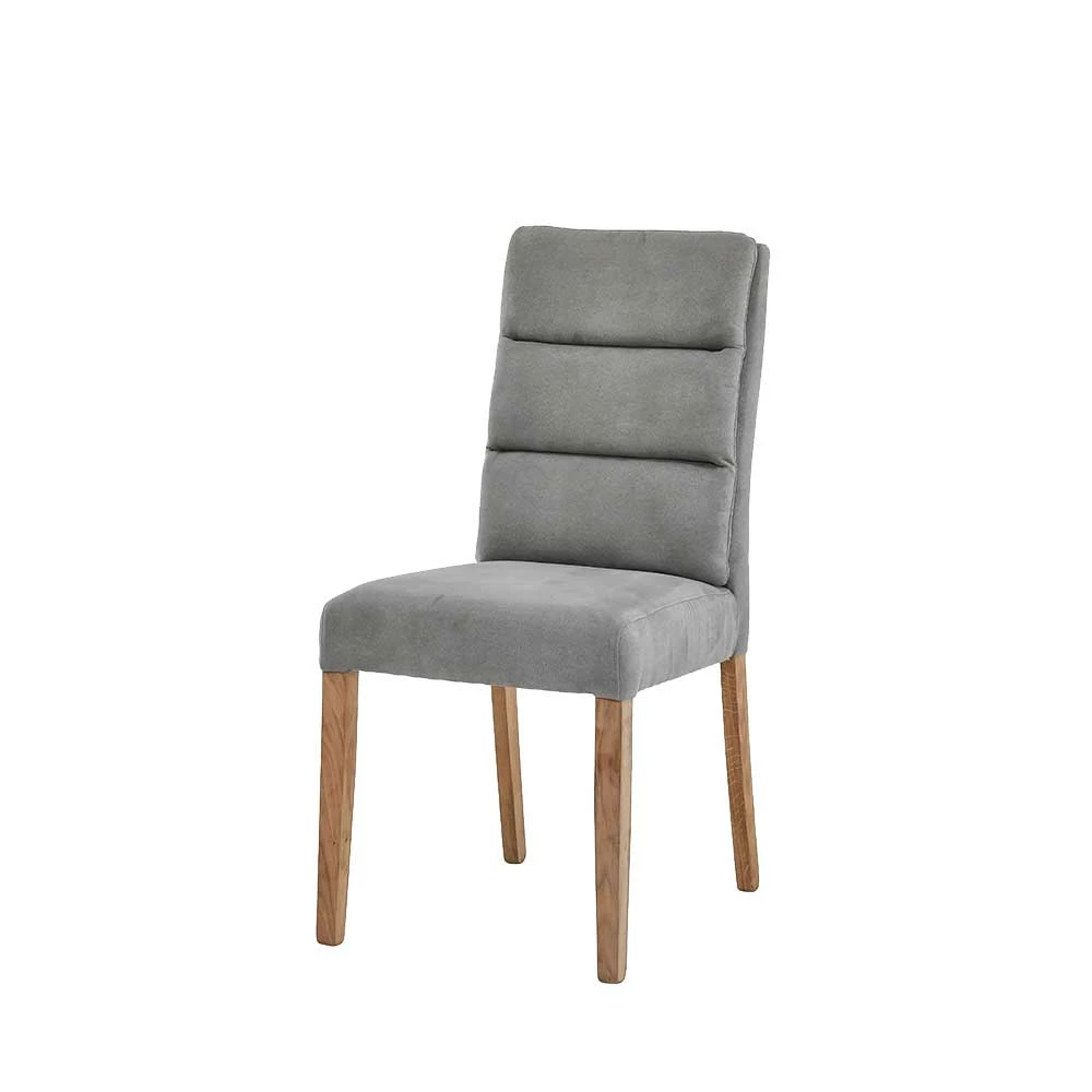 Polsterstühle in Taupe Stoff - Abella (2er Set) Polsterstühle In Taupe Stoff - Abella (2er Set) -Dariana shop polsterstuehle in taupe stoff eiche massivholz abella f