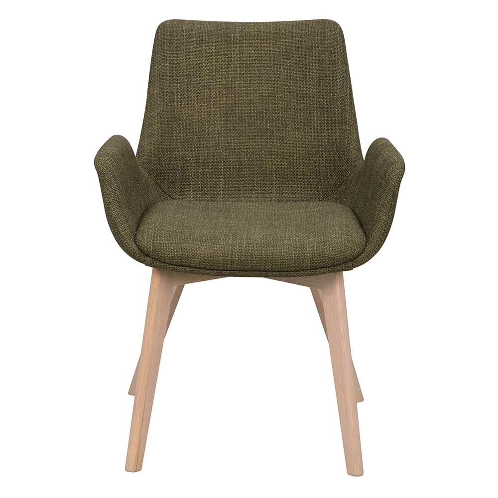 Polsterstühle mit Armlehnen in Dunkelgrün - Termi (2er Set) Polsterstühle Mit Armlehnen In Dunkelgrün - Termi (2er Set) -Dariana shop polsterstuehle mit armlehnen in dunkelgruen mit eiche gestell white wash termi 02