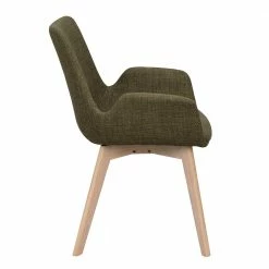 Polsterstühle Mit Armlehnen In Dunkelgrün - Termi (2er Set) 5 Polsterstühle Mit Armlehnen In Dunkelgrün - Termi (2er Set) -Dariana shop polsterstuehle mit armlehnen in dunkelgruen mit eiche gestell white wash termi 03