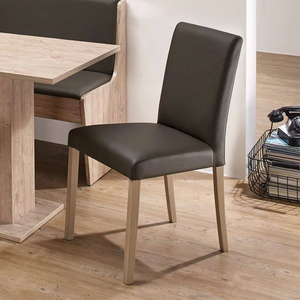 Polsterstuhl Matze in Anthrazit (2er Set) Polsterstuhl Matze In Anthrazit (2er Set) -Dariana shop polsterstuhl anthrazit buche massivholz matze 01