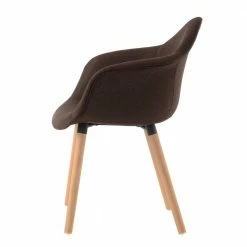 Polsterstuhl Armlehner In Braun - Comby (2er Set) 5 Polsterstuhl Armlehner In Braun - Comby (2er Set) -Dariana shop polsterstuhl armlehner in braun mit holzbeinen aus buche comby 03