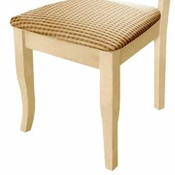 Polsterstuhl In Beige Braun & Creme - Maskulyn (2er Set) -Dariana shop polsterstuhl in beige braun creme aus webstoff massivholz maskulyn 03