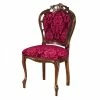 Polsterstuhl In Dunkelrot & Nussbaum - Ursanna 2 Polsterstuhl In Dunkelrot & Nussbaum - Ursanna -Dariana shop polsterstuhl in dunkelrot nussbaum im barockstil ursanna f