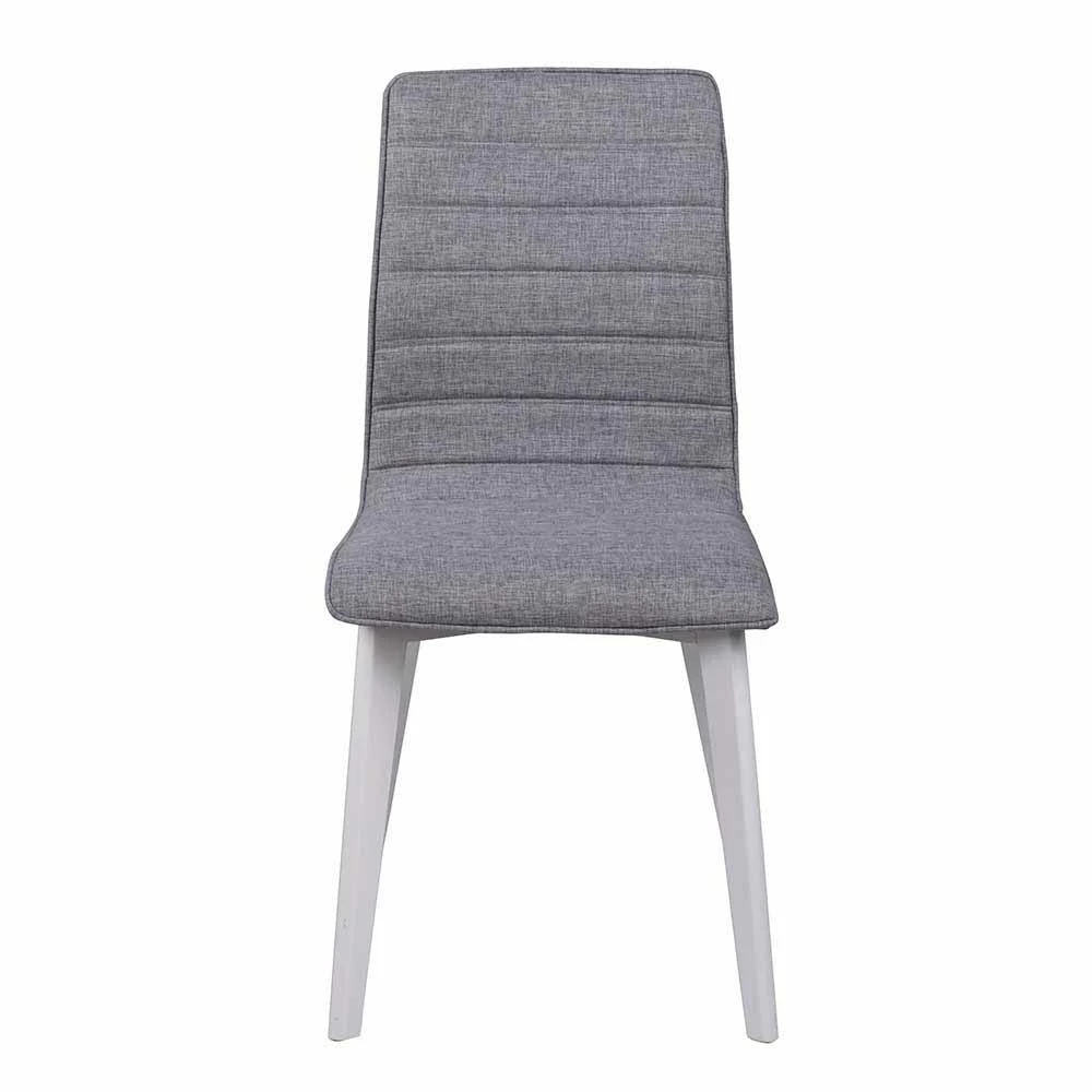 Polsterstuhl In Grau & Weiß - Emalika (2er Set) - Image 2