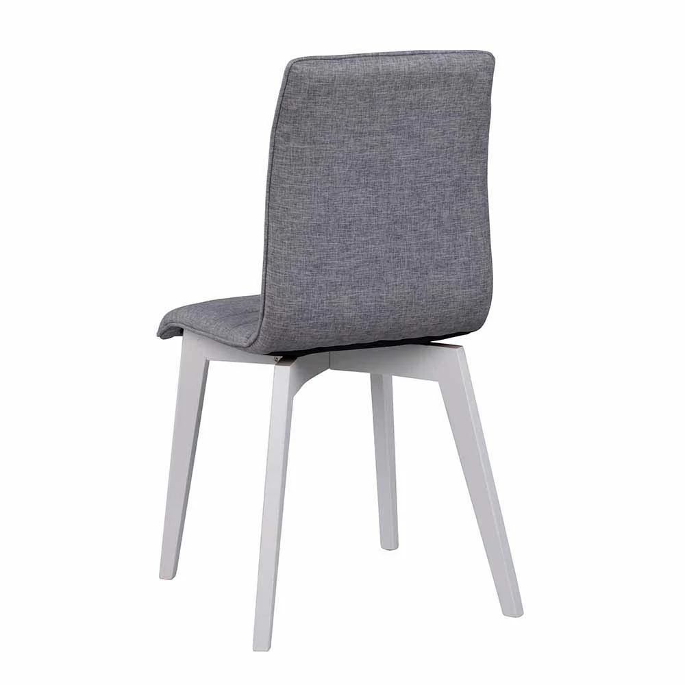 Polsterstuhl In Grau & Weiß - Emalika (2er Set) - Image 3