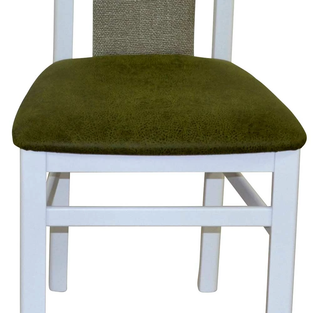 Polsterstuhl In Weiß & Grün - Suena (2er Set) - Image 6