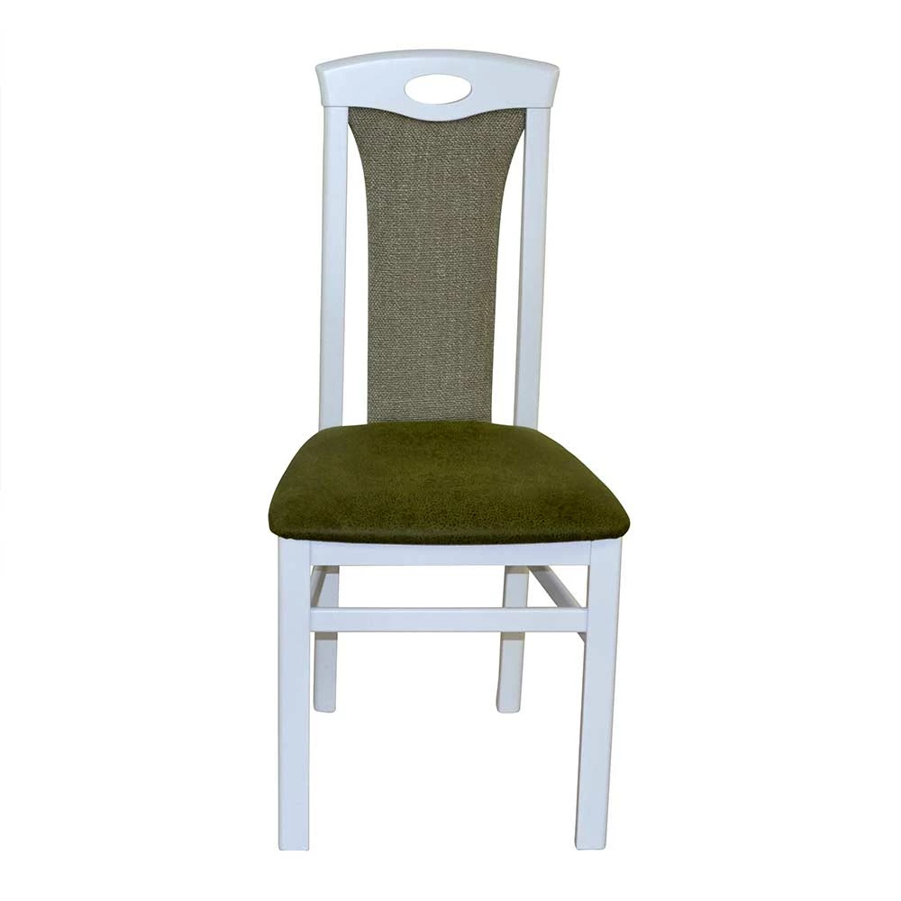 Polsterstuhl In Weiß & Grün - Suena (2er Set)