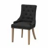 Polsterstuhl Mit Knopfheftung Chesterfield Barnhia In Anthrazit Stoff (2er Set) -Dariana shop polsterstuhl mit knopfheftung chesterfield in anthrazit stoff barnhia f