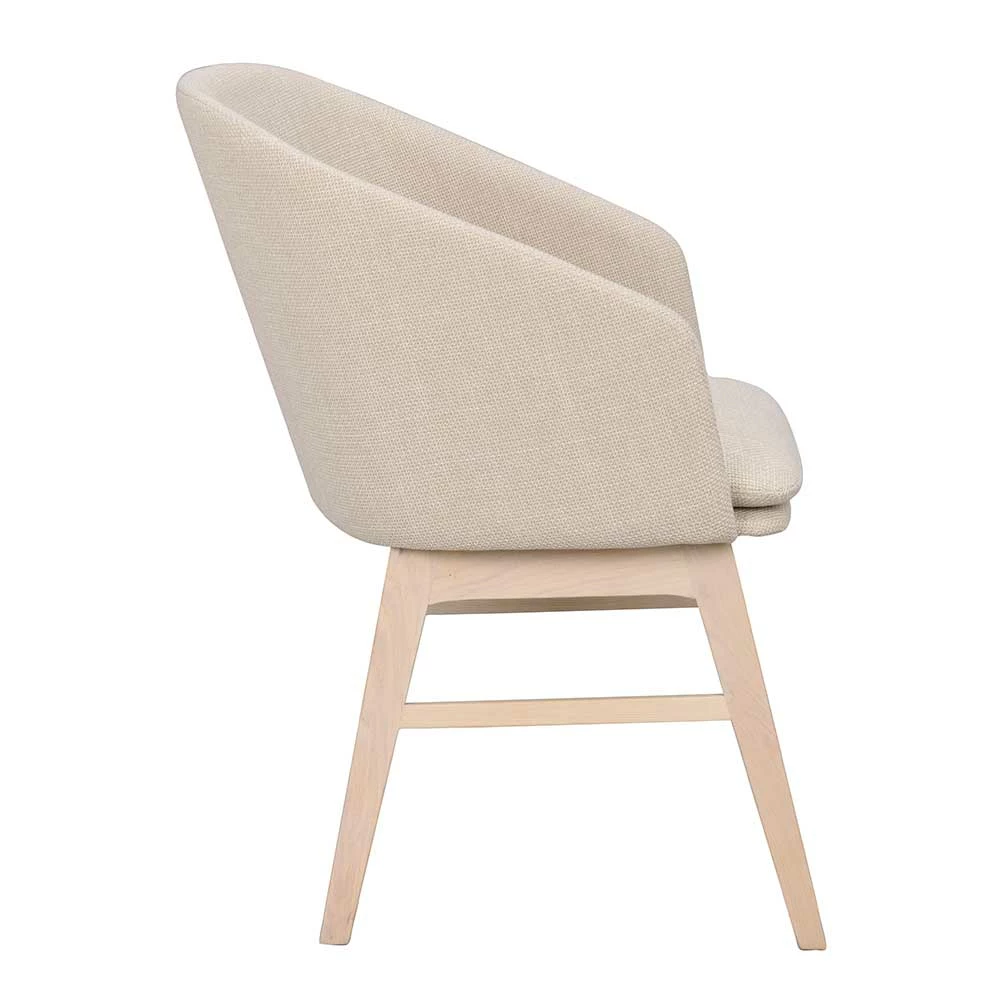 Polsterstuhl mit runder Lehne - Kerunas (2er Set) Polsterstuhl Mit Runder Lehne - Kerunas (2er Set) -Dariana shop polsterstuhl mit runder lehne in beige eiche white wash kerunas 03