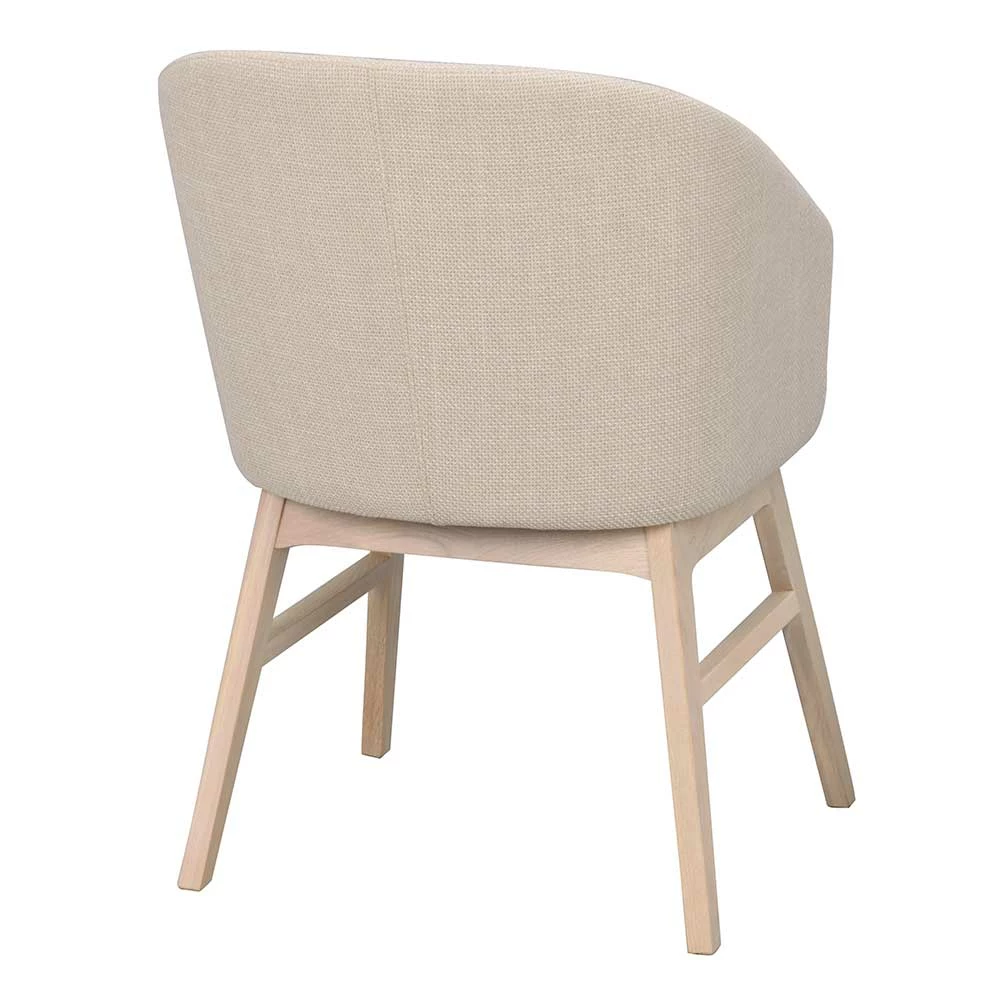 Polsterstuhl mit runder Lehne - Kerunas (2er Set) Polsterstuhl Mit Runder Lehne - Kerunas (2er Set) -Dariana shop polsterstuhl mit runder lehne in beige eiche white wash kerunas 04