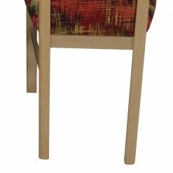 Polsterstuhl Mit Stoff Rot Gemustert Cora & Buchefarben (2er Set) 13 Polsterstuhl Mit Stoff Rot Gemustert Cora & Buchefarben (2er Set) -Dariana shop polsterstuhl mit stoff rot gemustert buchefarben cora 05