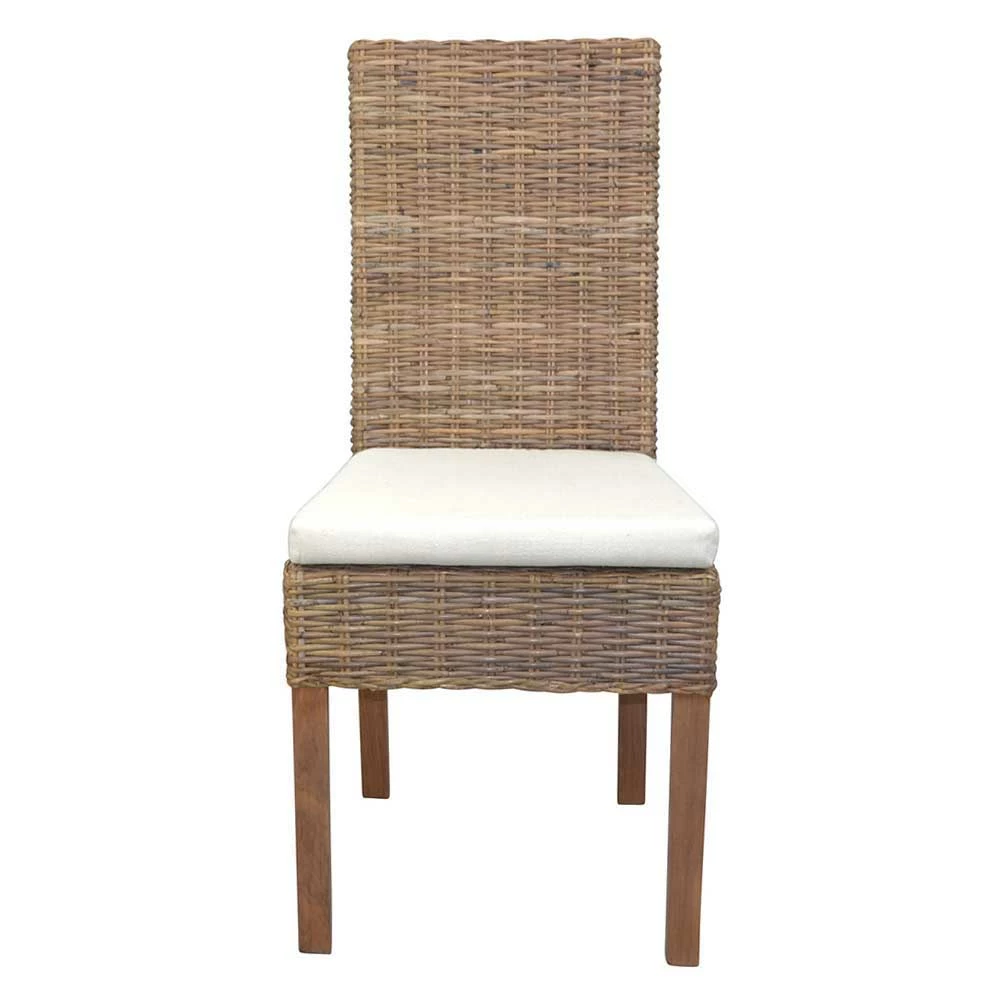 Rattanstuhl Mit Holzgestell - Humberto (2er Set)