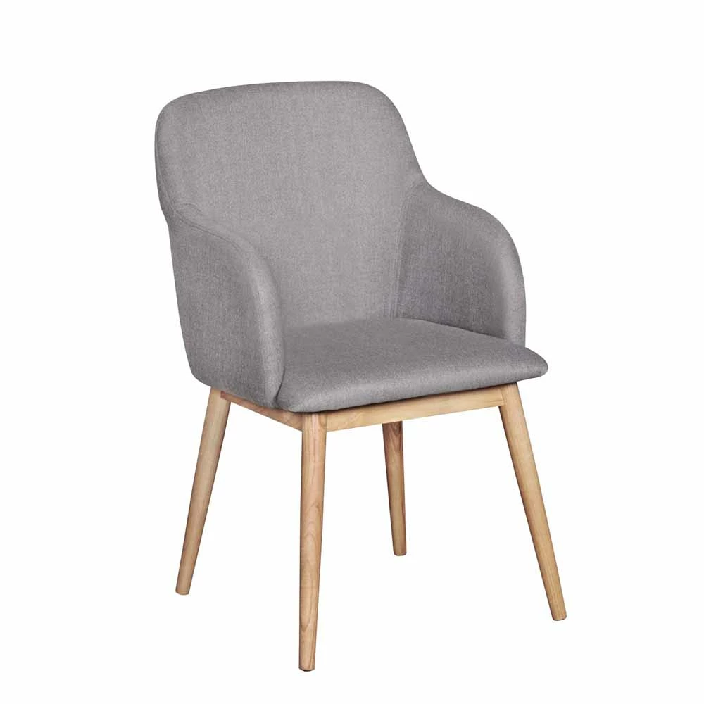 Retro Armlehnenstuhl Enrico In Grau - Image 2