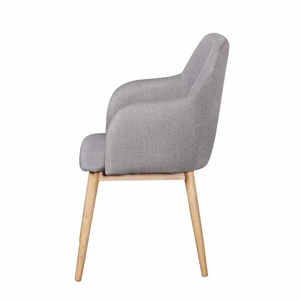 Retro Armlehnenstuhl Enrico In Grau - Image 5