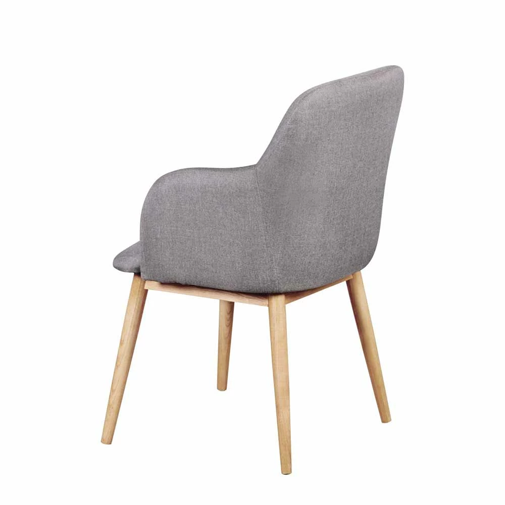 Retro Armlehnenstuhl Enrico In Grau - Image 6