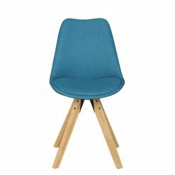 Retro Esstischstuhl Pincessa Mit Stoff In Blau (2er Set) -Dariana shop retro esstischstuhl stoff in blau moderner schalensitz pincessa 03