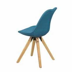 Retro Esstischstuhl Pincessa Mit Stoff In Blau (2er Set) -Dariana shop retro esstischstuhl stoff in blau moderner schalensitz pincessa 05