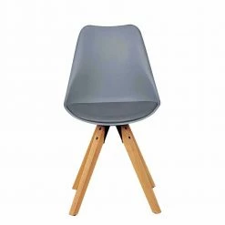 Retro Stühle Tadella In Grau Mit Holz (2er Set) -Dariana shop retro stuehle grau mit holz schalenfoermiger sitz tadella 03