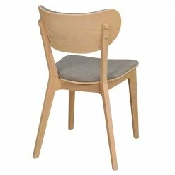 Retro Stuhl In White Wash & Grau - Gianoza (2er Set) -Dariana shop retro stuhl in white wash grau aus holz stoff gianoza 04