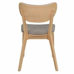 Retro Stuhl In White Wash & Grau - Gianoza (2er Set) -Dariana shop retro stuhl in white wash grau aus holz stoff gianoza 05