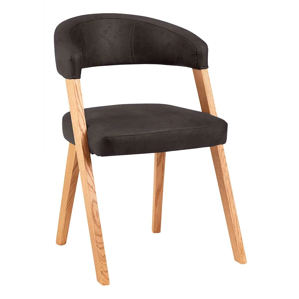 Retro Stuhl Mit Gerundeter Rückenlehne - Ovenciana - Image 2