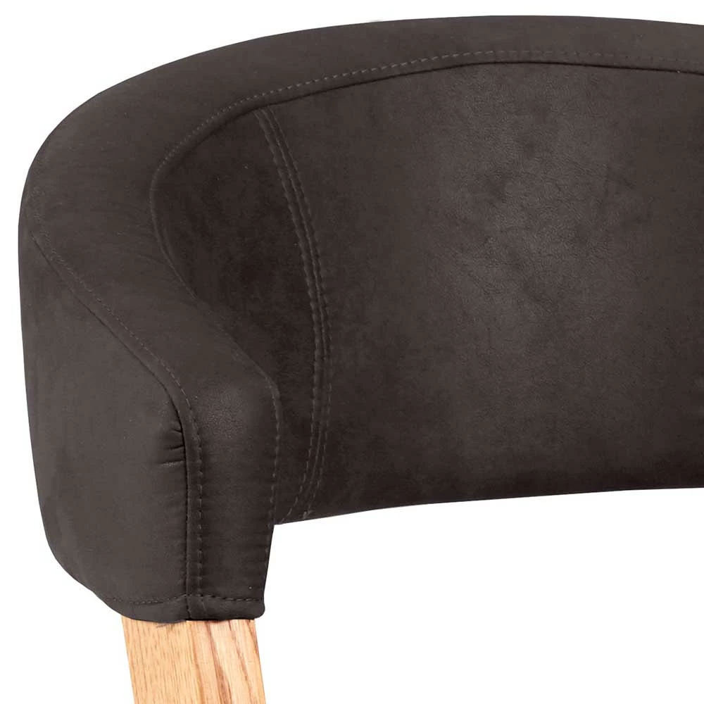 Retro Stuhl Mit Gerundeter Rückenlehne - Ovenciana - Image 3