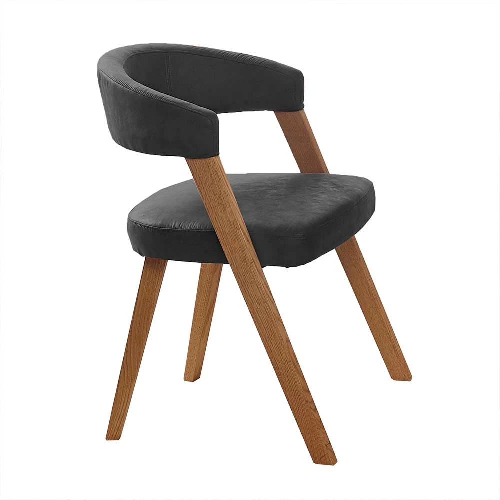 Retro Stuhl Mit Gerundeter Rückenlehne - Ovenciana - Image 6